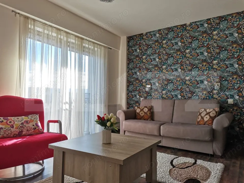 Apartament tip studio, 32 mp, complet mobilat, cu balcon, zona Piața 1 Mai