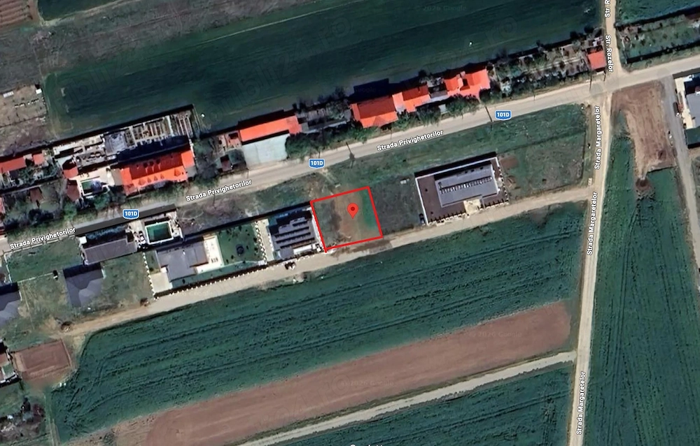 Teren de vanzare Balotesti : 500 mp + 124 mp drum servitute