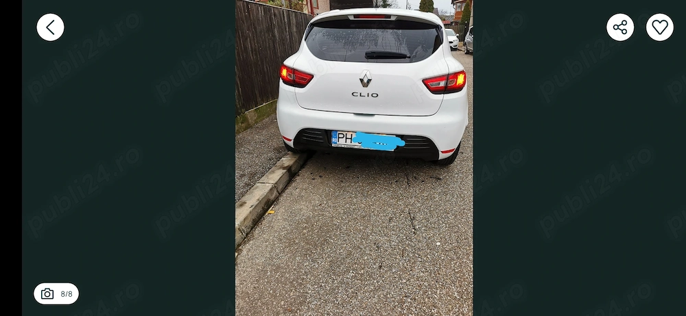 Vand Clio 2017 benzina si gaz