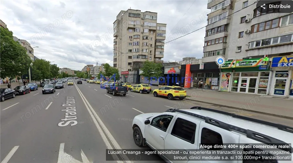 Spatiu comercial vitrat Pacurari Iasi, de la 100mp la 210mp, Moara Foc