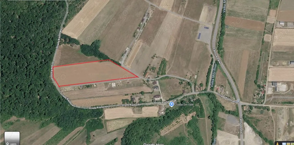 Teren INTRAVILAN cu PUZ, 2.200 eur/ar, rezidental, str. Razboieni - Centura