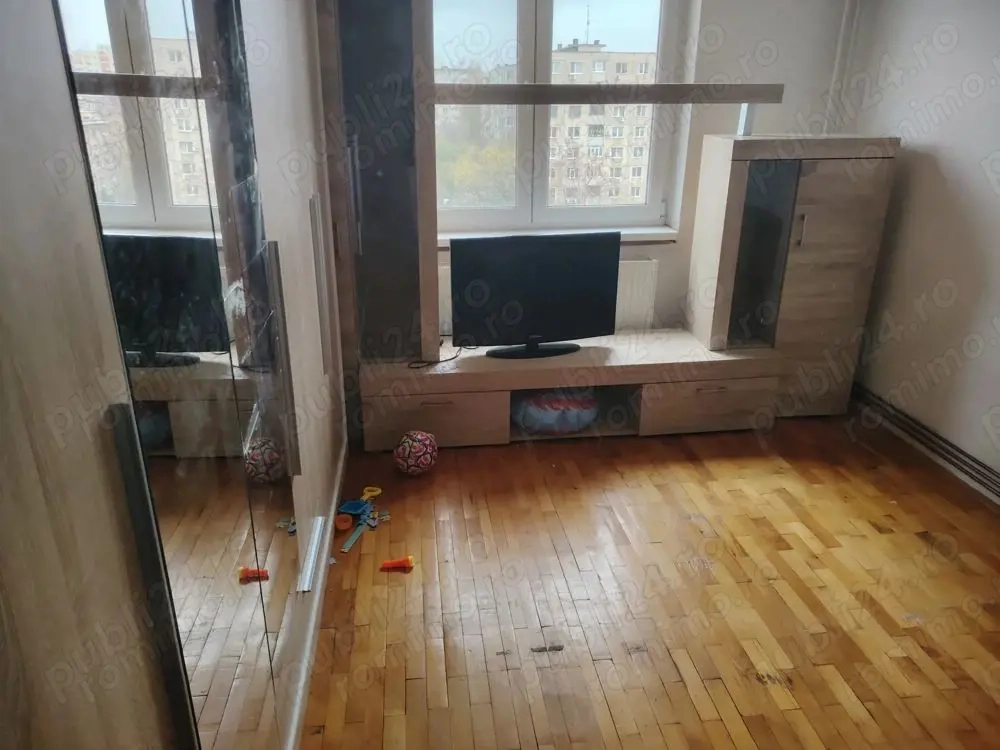 De inchiriat 2 camere, centrala proprie, etaj 7, complet mobilat