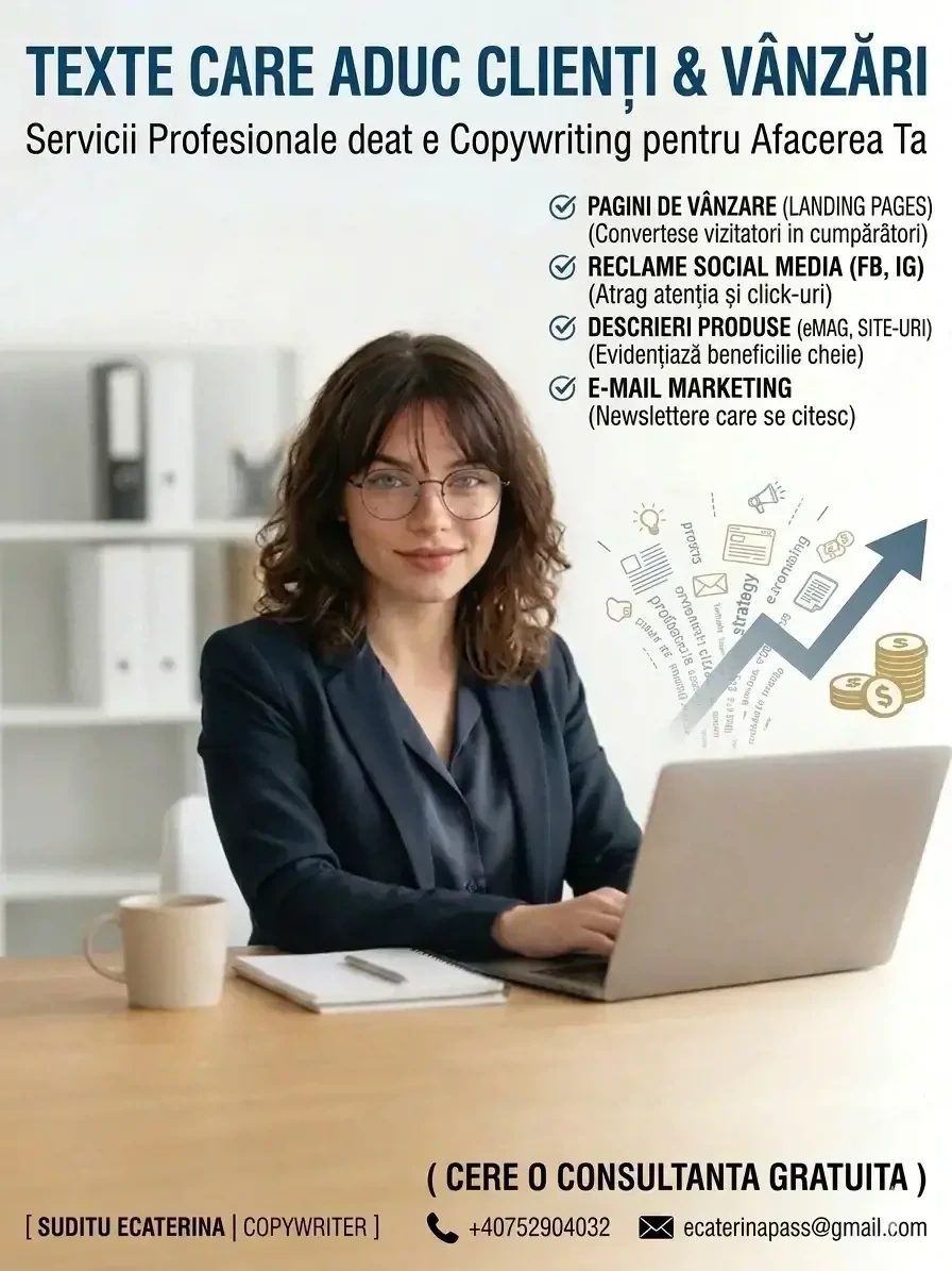 Copywriter Profesionist   Rescrie-ți Textele și Crește-ți Vânzările!
