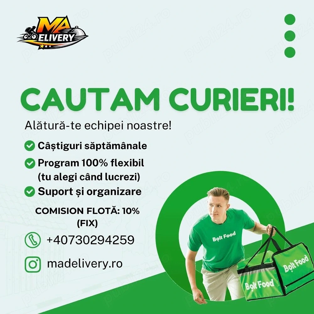 Cautam Curieri in toata tara- MA Delivery Fleet SRL