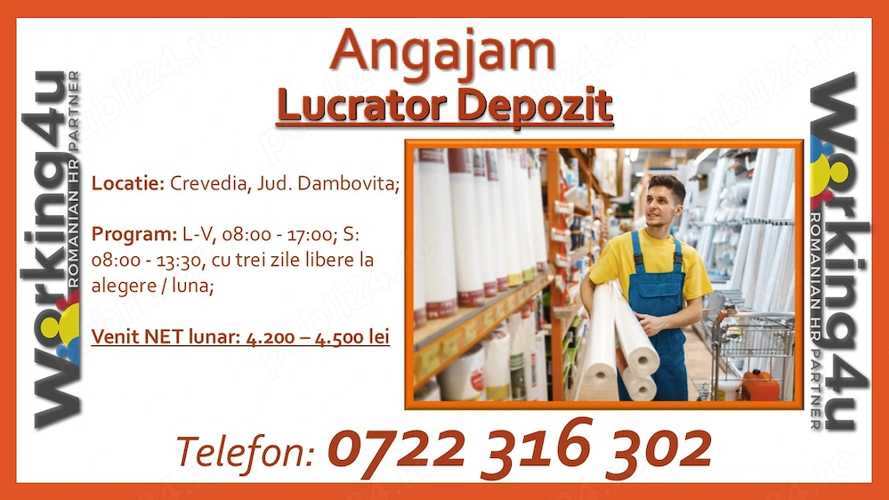 Lucrator Depozit Produse Bricolaj