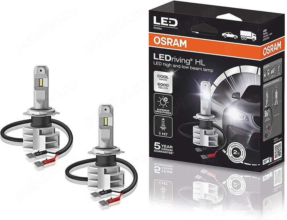 *Becuri LED Osram H7-Ledriving HL
