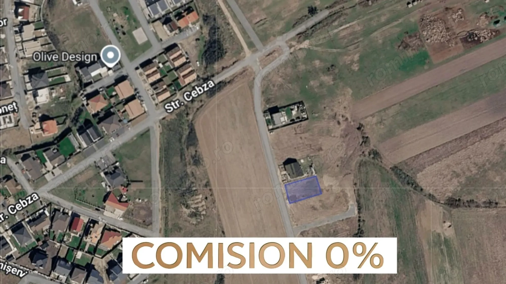 COMISION 0% | Teren 670 mp | Front 20 ml | Zona Cebza| Mosnita Noua.