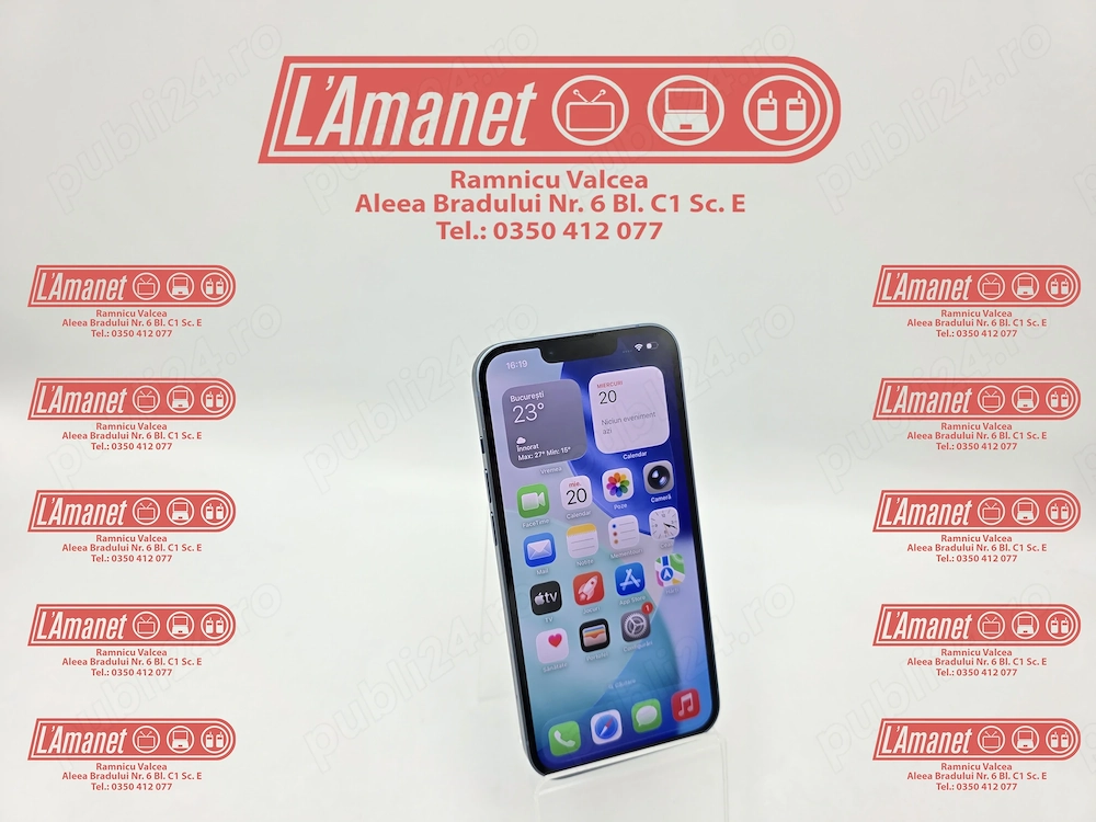 iPhone 14 Blue 128GB Neverlocked FullBox Bateria 100% Cu 30 Cicluri De incarcare