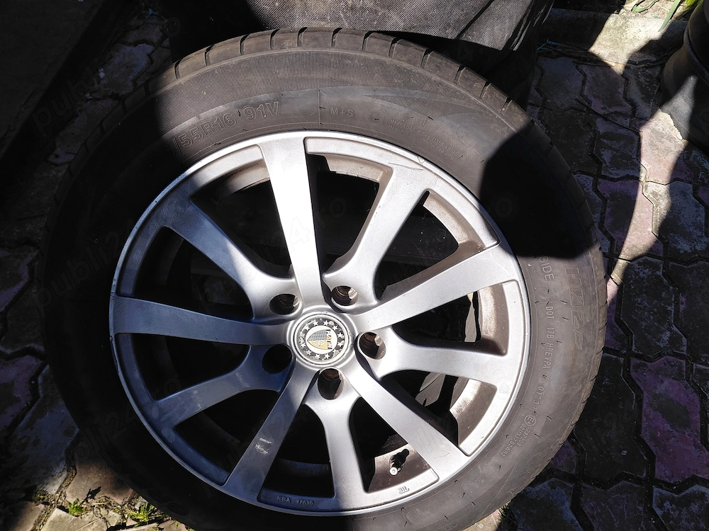 Vând 4 jante aluminiu Passat cu anvelope all season