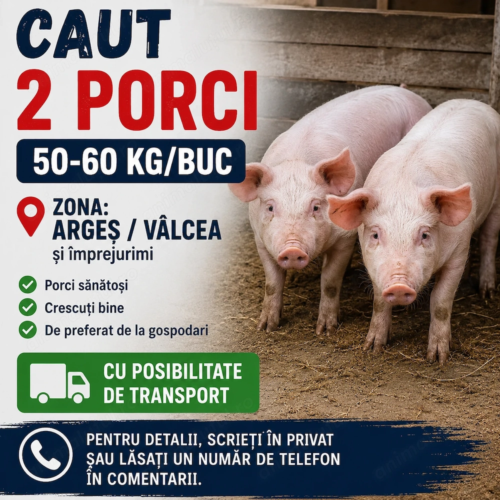 Caut 2 porci 