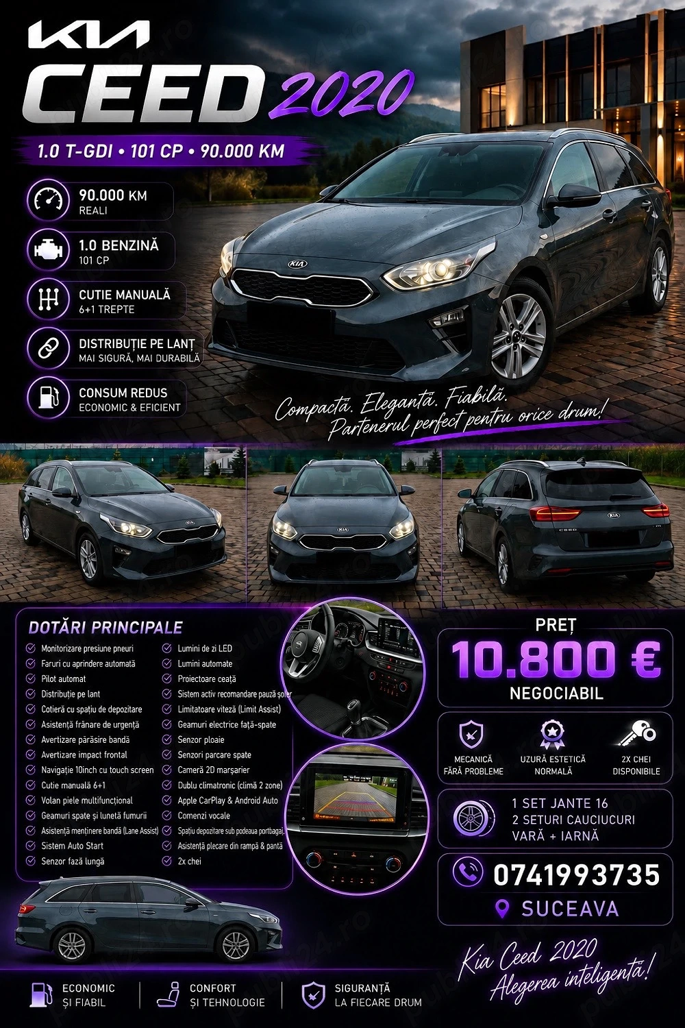 Kia Ceed 1.0 T-GDI De Vanzare