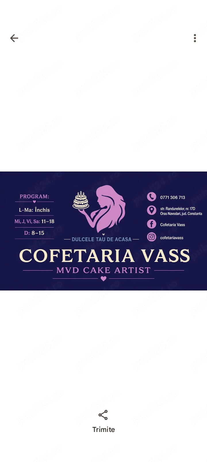 Vand laborator de cofetărie Navodari sau caut asociat