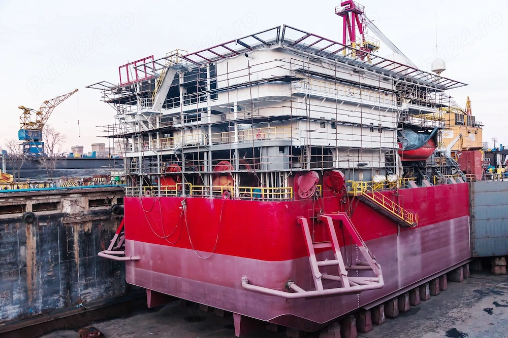 Muncitori navali și proiecte de construcții din oțel la șantierele navale germane.