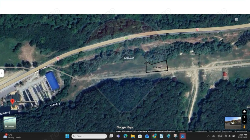 Oportunitate teren 574 mp Măieruș – zonă case vacanță