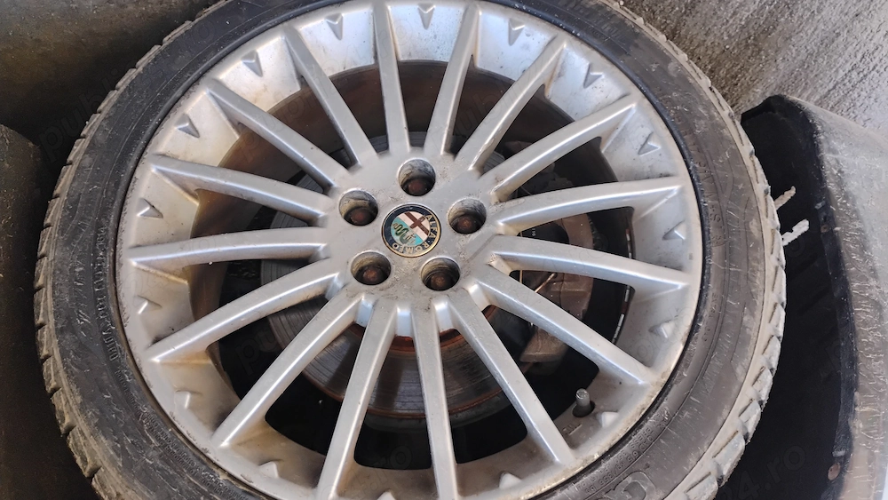 set 4 jante aliaj R17 pentru fiat tipo, fiat doblo, distanta prezoane 5x98