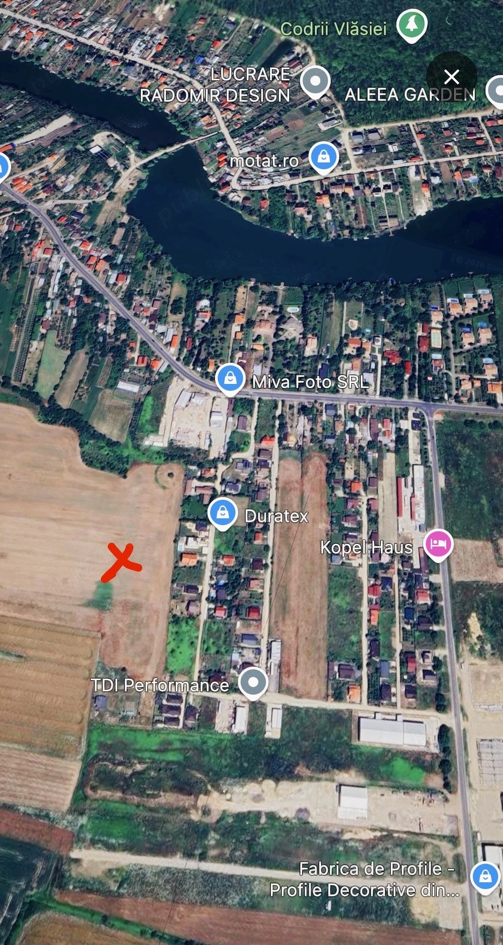 Teren intravilan Balotesti Ilfov 1007 mp (2 loturi)