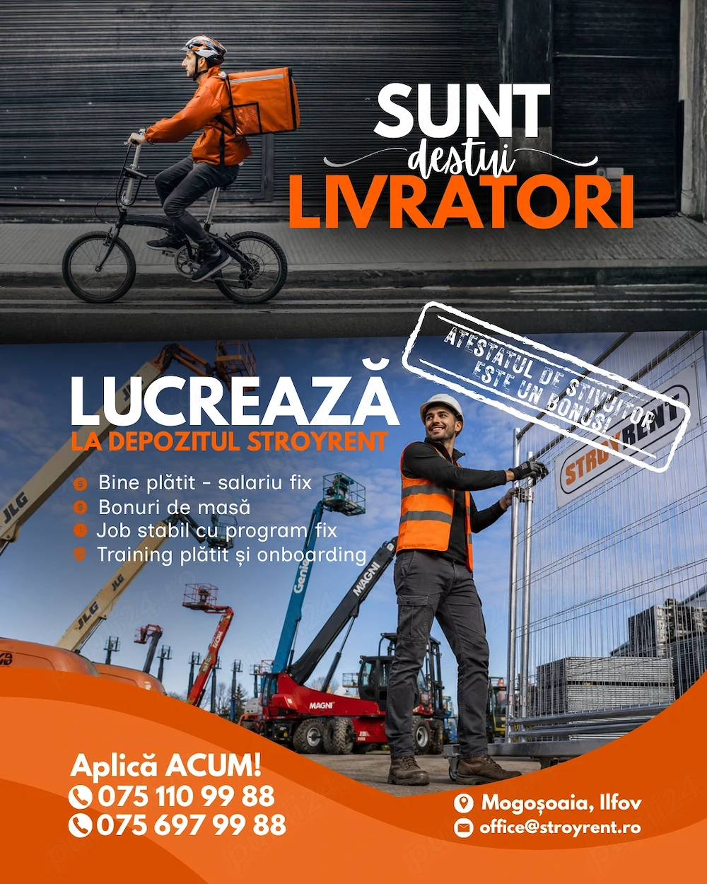 Angajam Lucrator Depozit - Mogosoaia