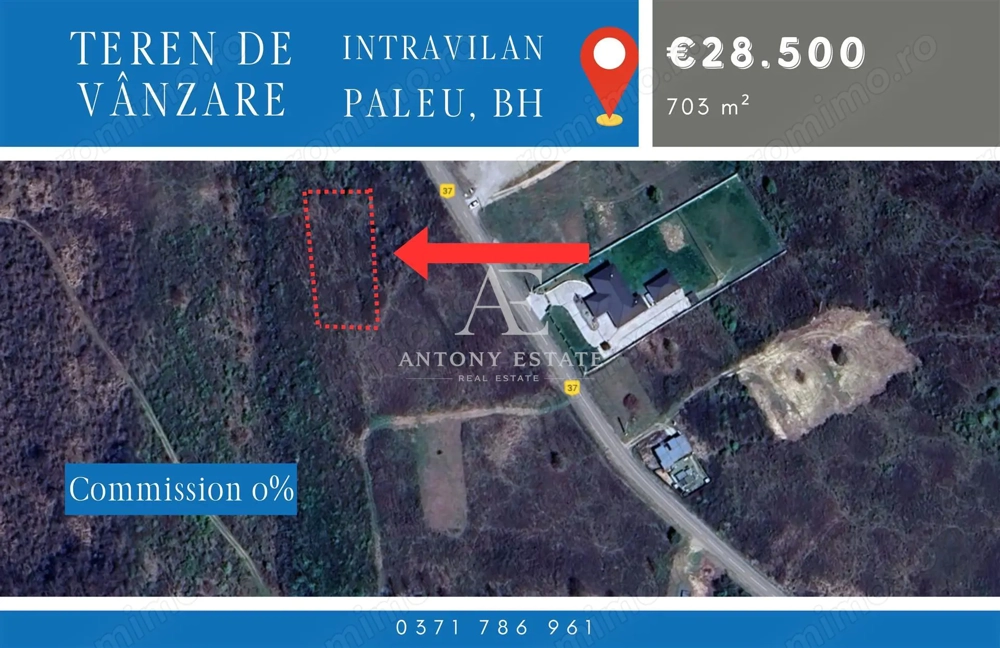 Antony Estate | Vanzare Teren Intravilan,40 euro mp,Paleu,Oradea