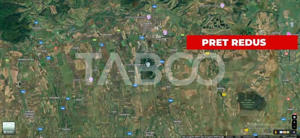 Platforma chimica Fagaras 48 hectare intravilan oportunitate unica