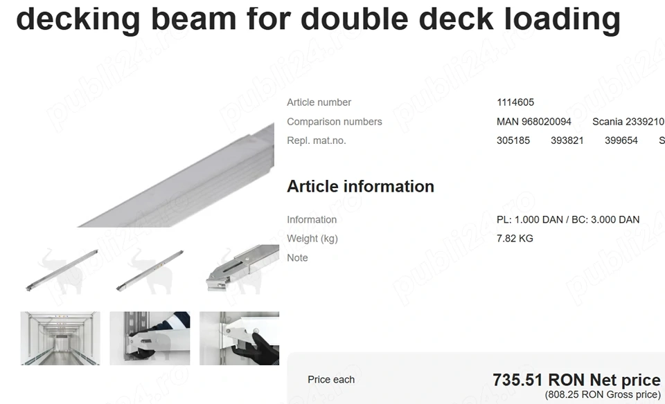Traverse doubledeck, bare podea dubla frigo Schmitz