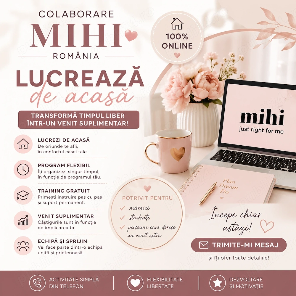   Colaborare MIHI România   Lucrează de acasă
