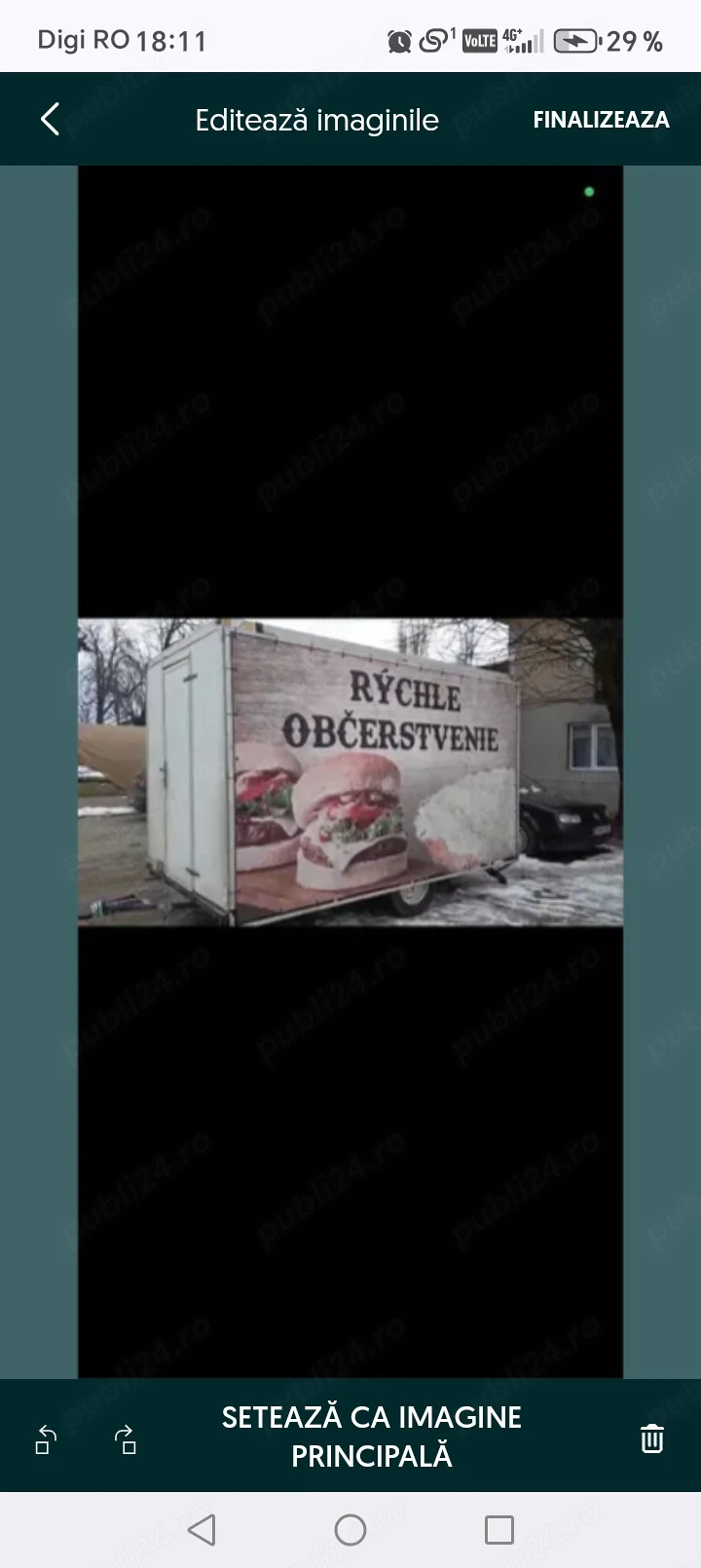 Vând rulota fast food