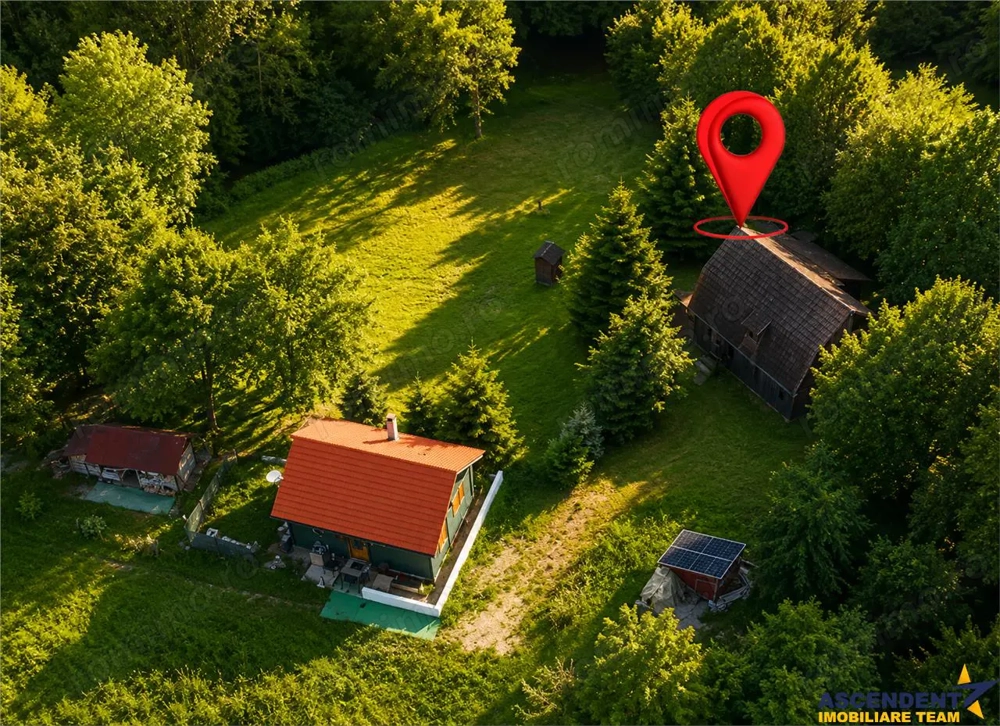 Casa  Cabana+2.000 mp teren in miracolul naturii autentice,Bucin(Praid), Harghita.