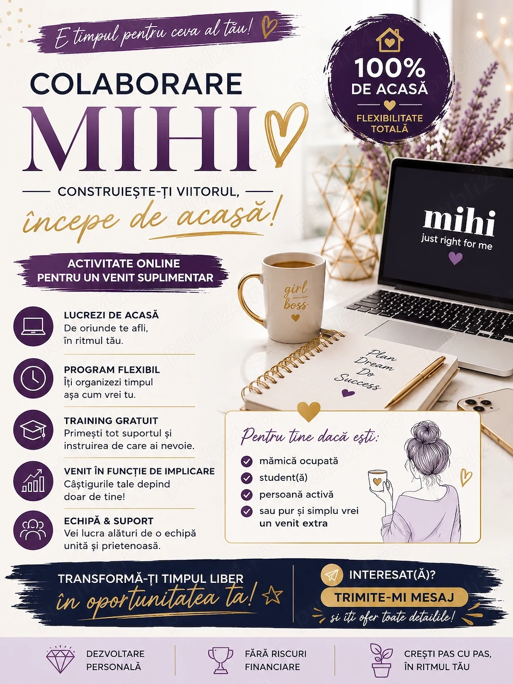  Oportunitate online pentru femei ambițioase