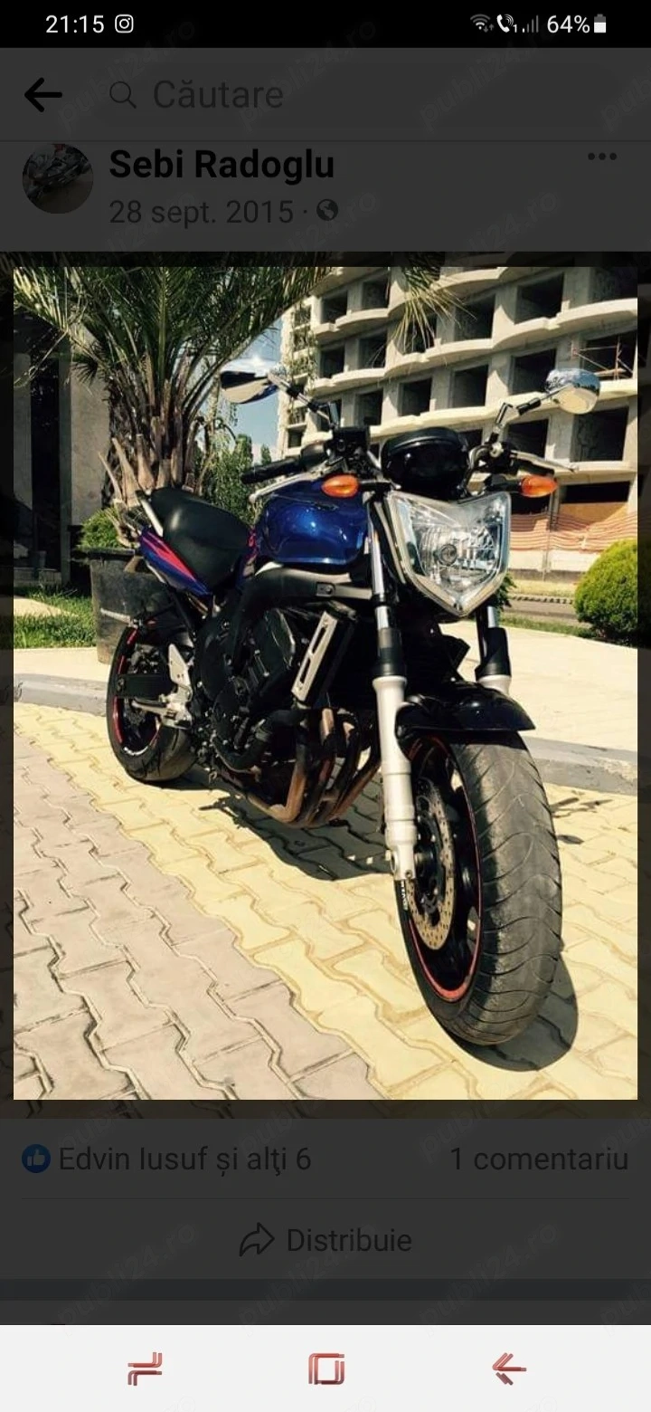 Vând Yamaha FZ6N 2006 injectie