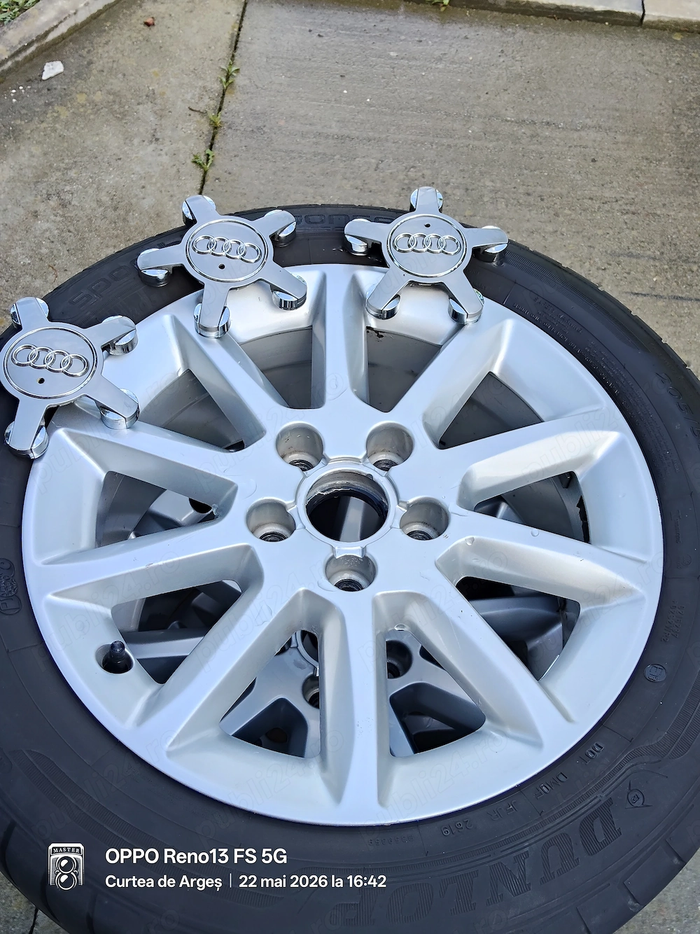 Jante cu anvelope Audi A4 J5x112 R16 