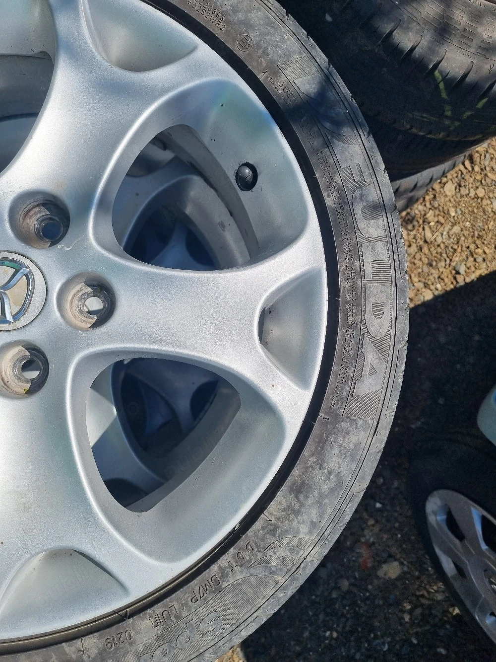 4 cauciucuri de vara 205 50 17 cu jante de aliaj 5x114.3 de mazda
