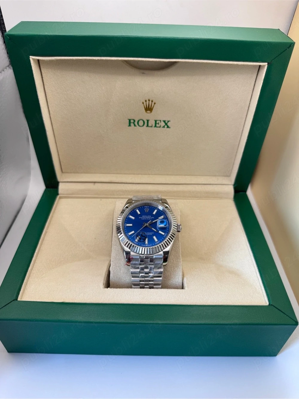 Ceas Rolex Datejust Blue Sunburst 41mm, Nou