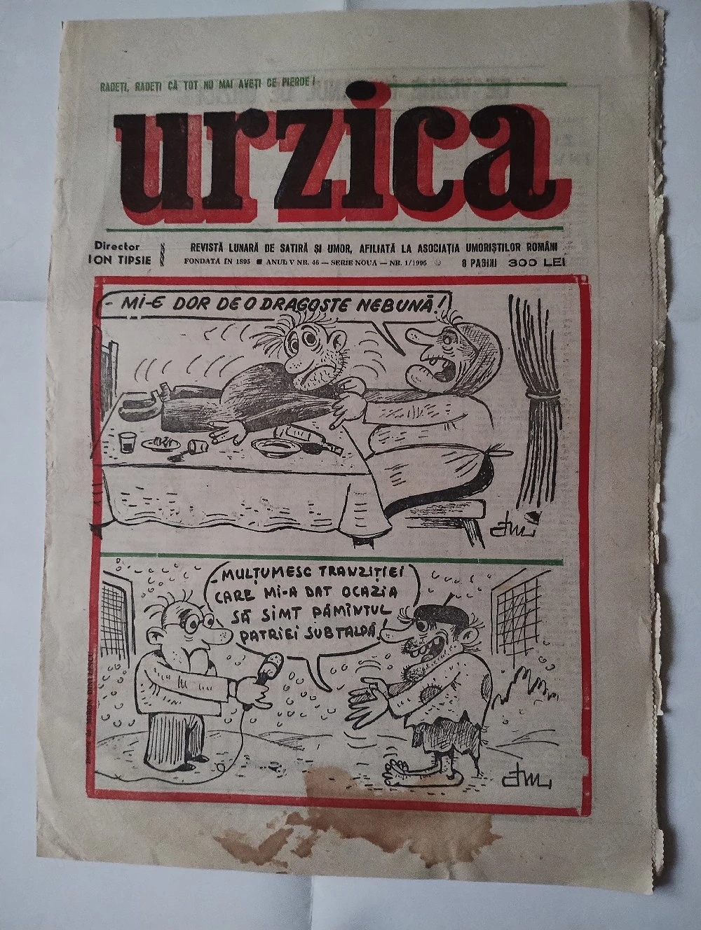 470. Revista de umor, Urzica nr. 1, 1995