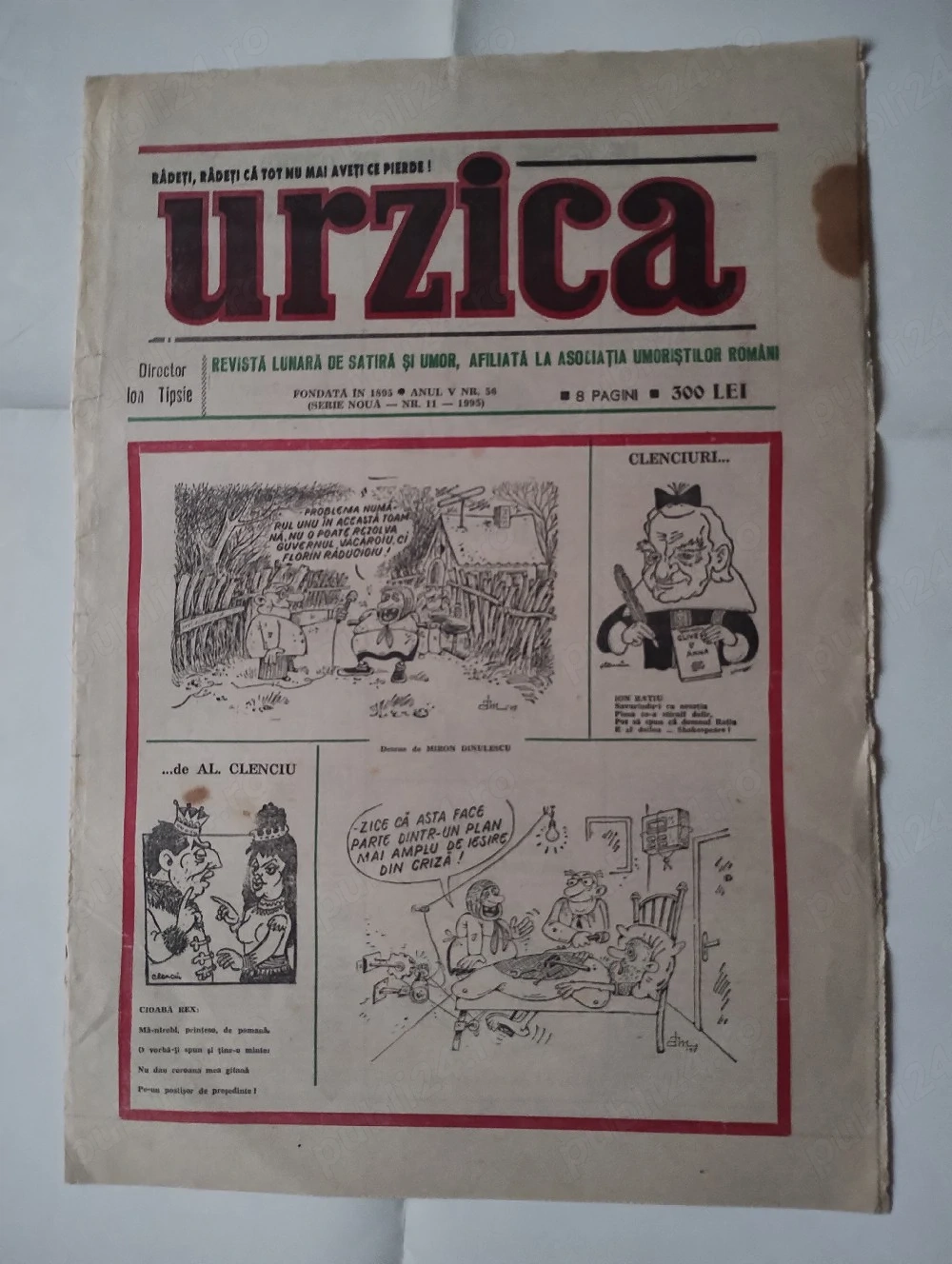 462. Revista de umor, Urzica nr. 11, 1995