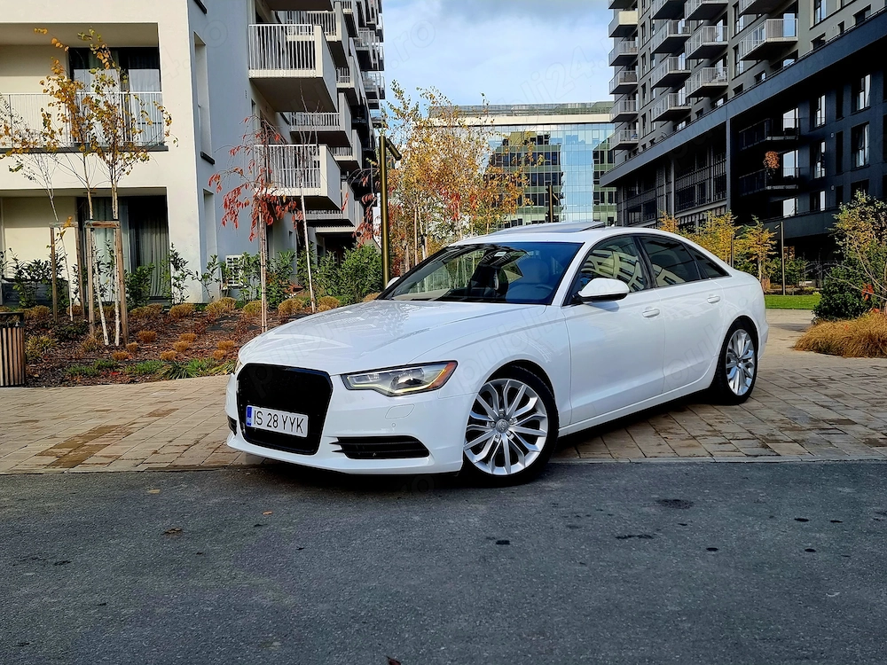 Audi a6 c7 2.0 tfsi premiun 220cp benzina euro 5 2013 automat trapa piele side assist camera 