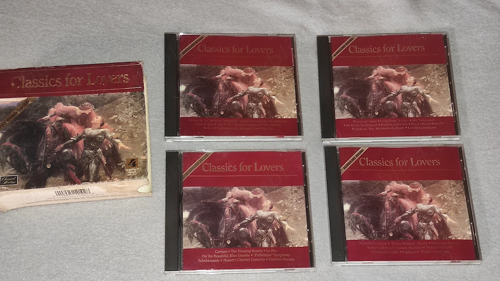 4 compact discuri -CLASSICS FOR LOVES - impecabile