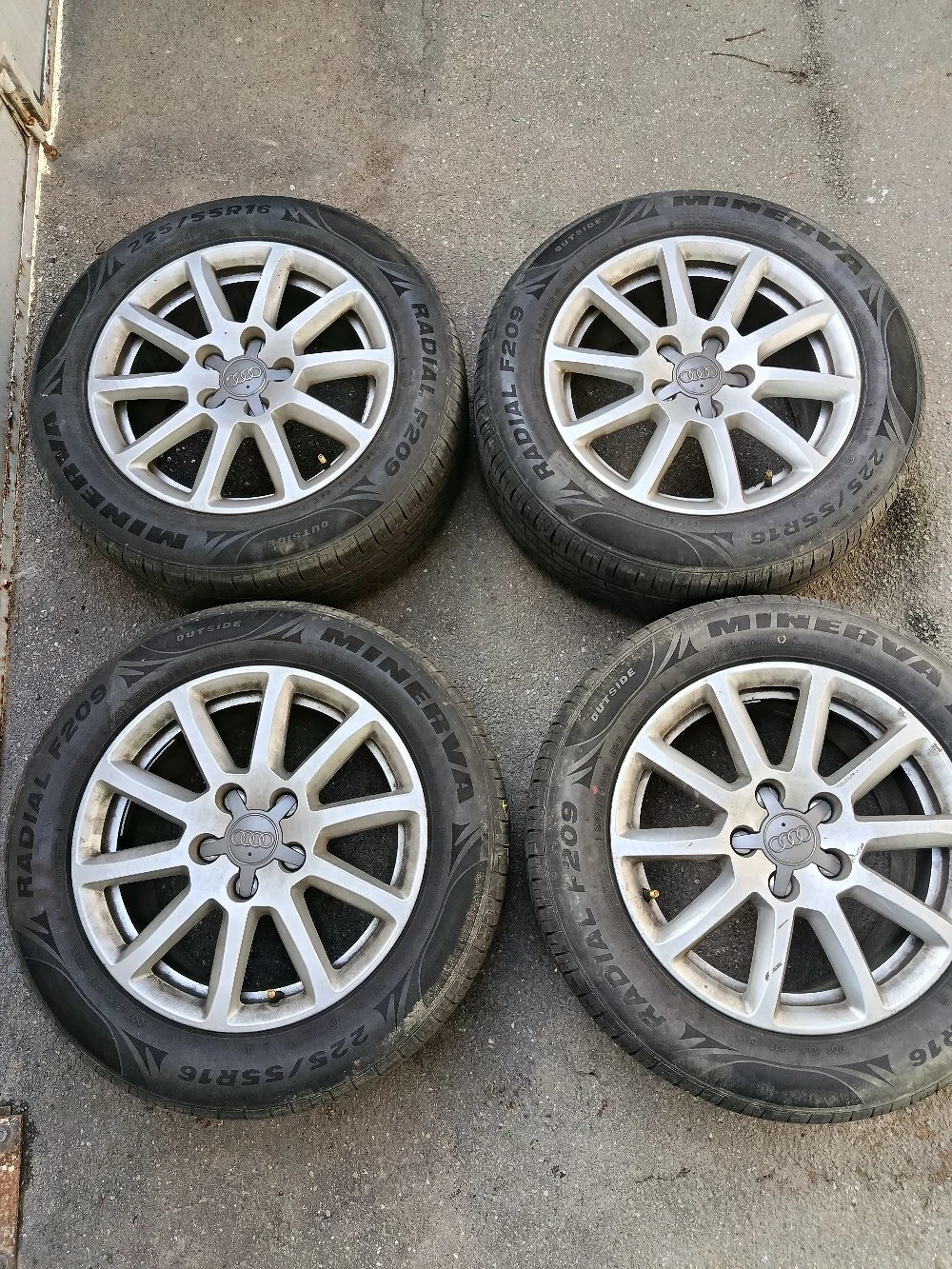 Jante audi, vw 5x112 16, anvelope 225 55 16, vara