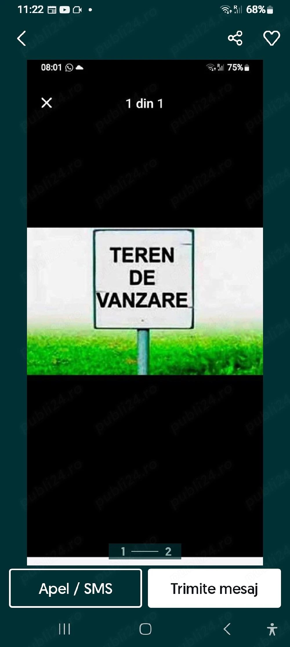 Vind Teren intravilan 