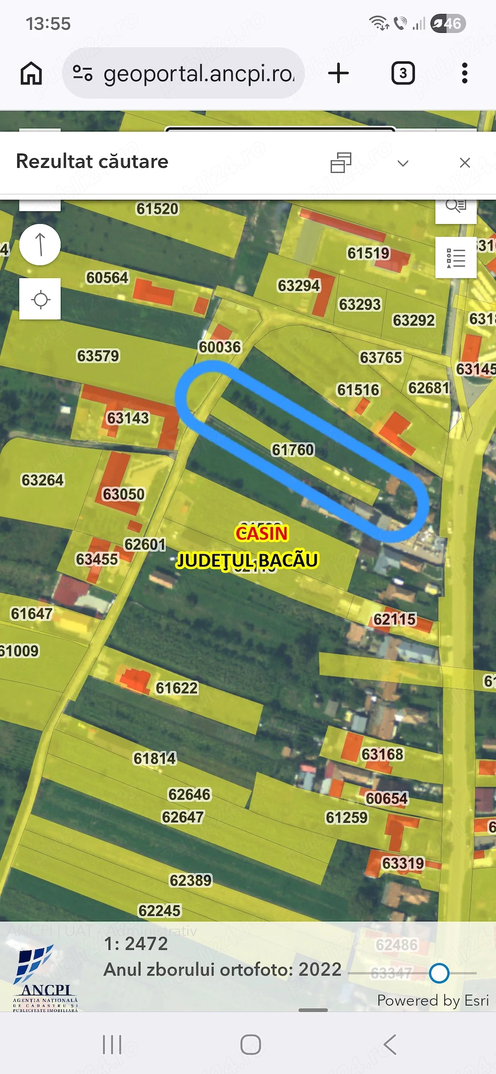 Vand teren in Cașin