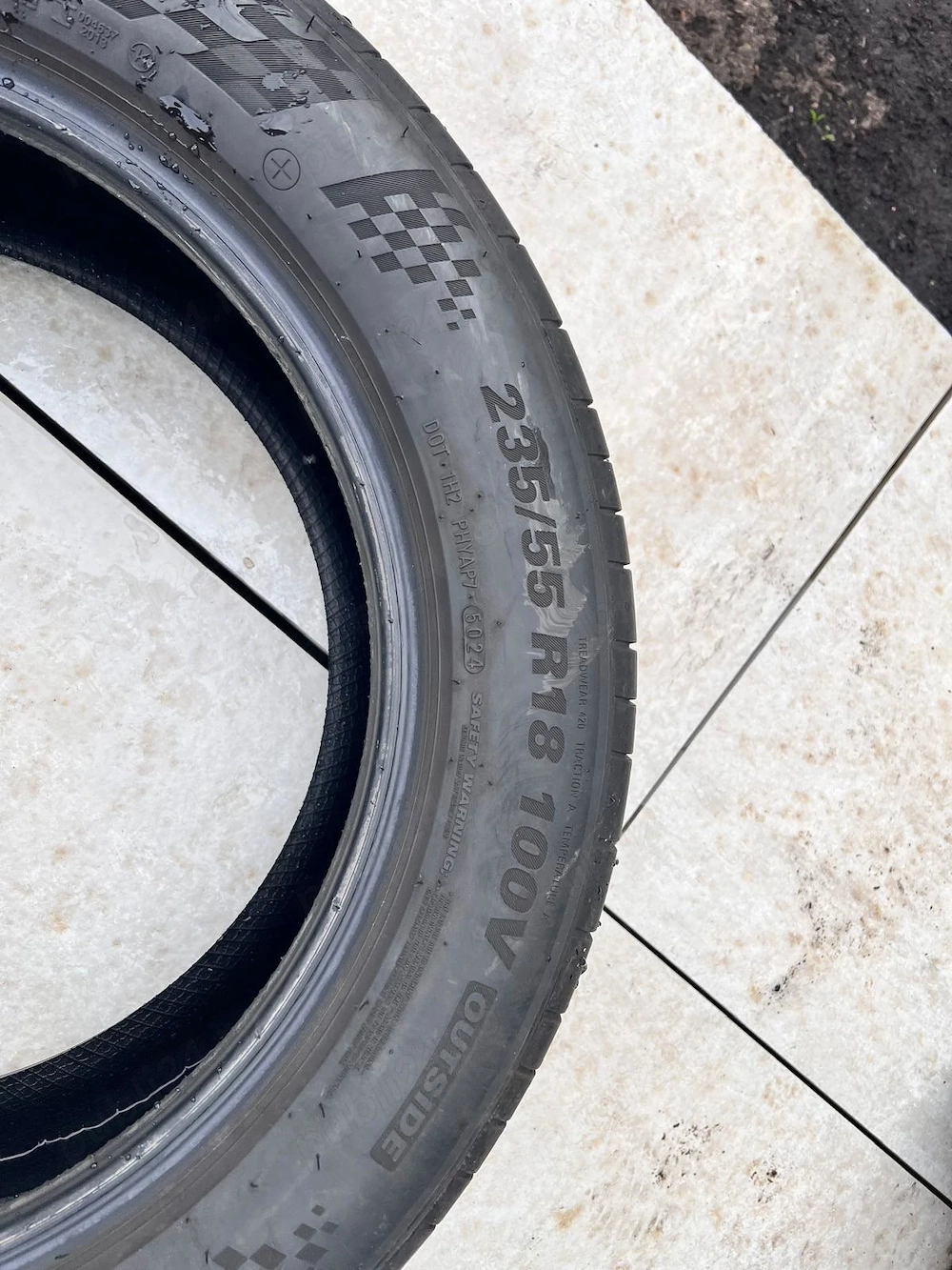 OCAZIE! Set complet anvelope vara KUMHO ECSTA 235/55  R18 100V SUV DOT 5024/ Decembrie 2024 NERULATE