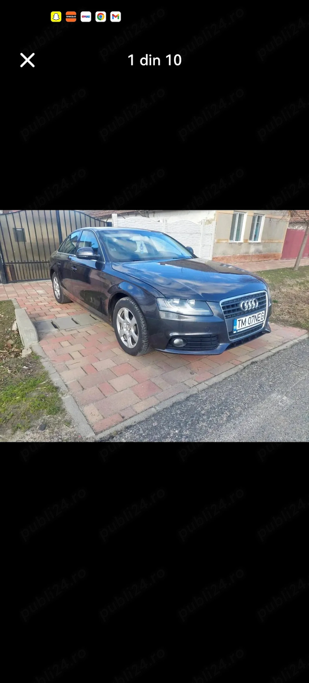Vând mașina Audi A 4 2008 berlina dizel