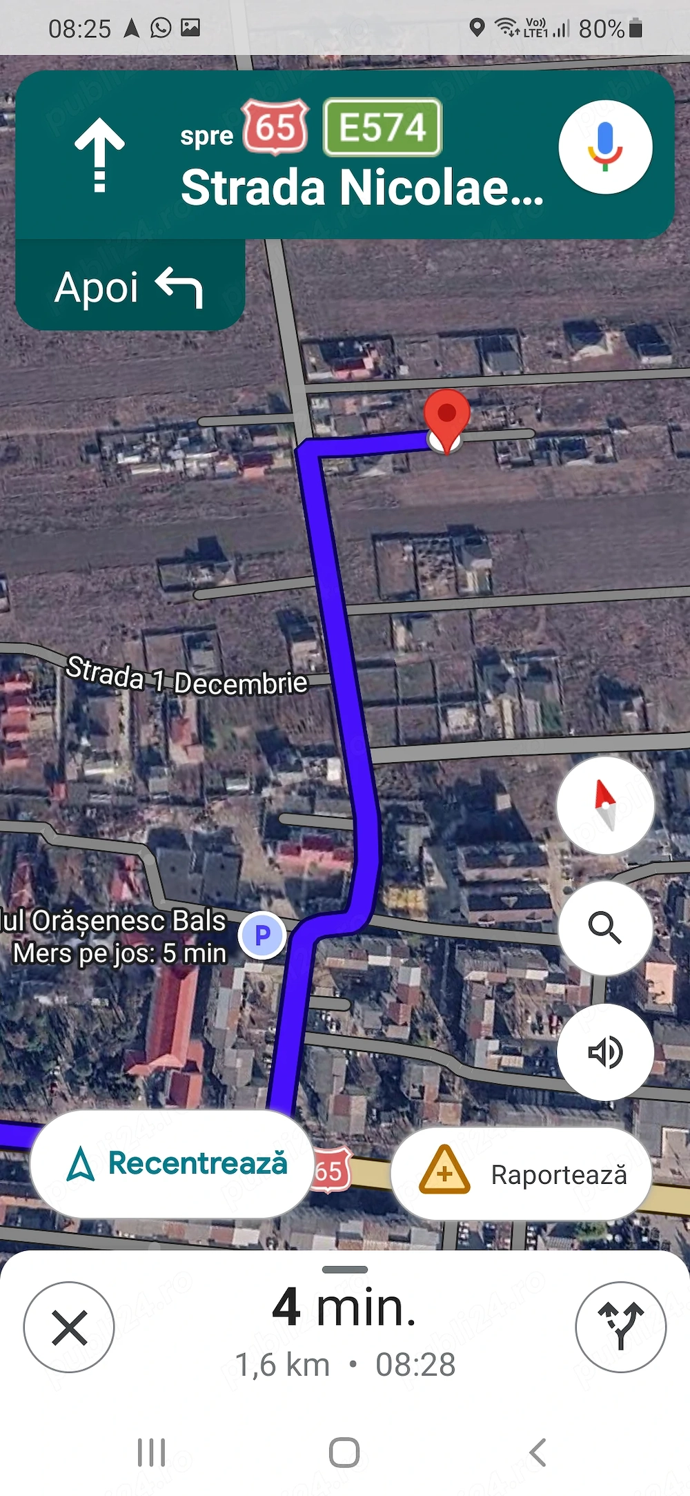 Vand teren in Bals in spate la ambulanta