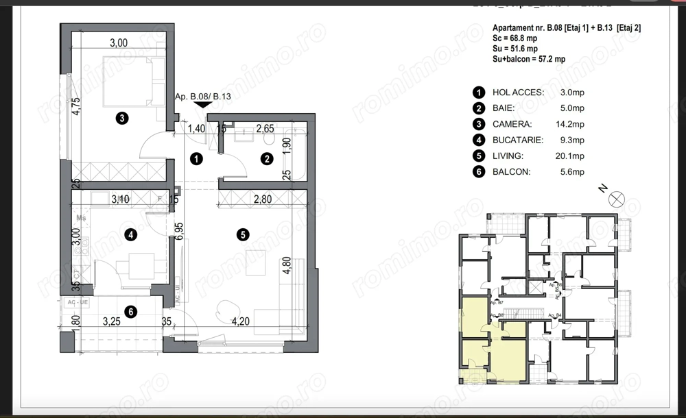 Apartment bloc nou cu lift si loc de parcare inclus