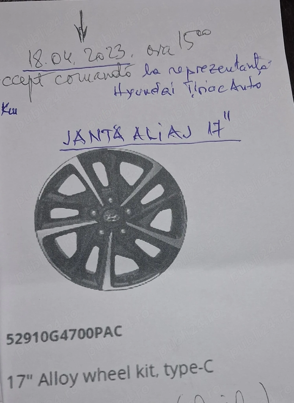Vand set roti complet echipate jante aliaj + pneuri iarna
