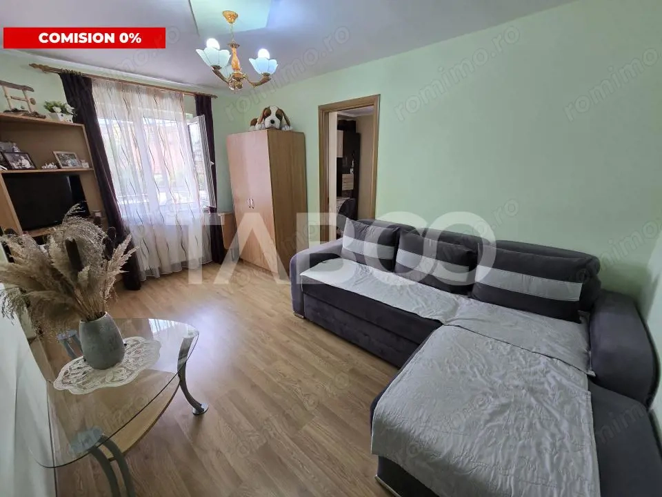 Apartament 2 camere de vanzare etajul 1 mobilat utilat Tiglari Sibiu