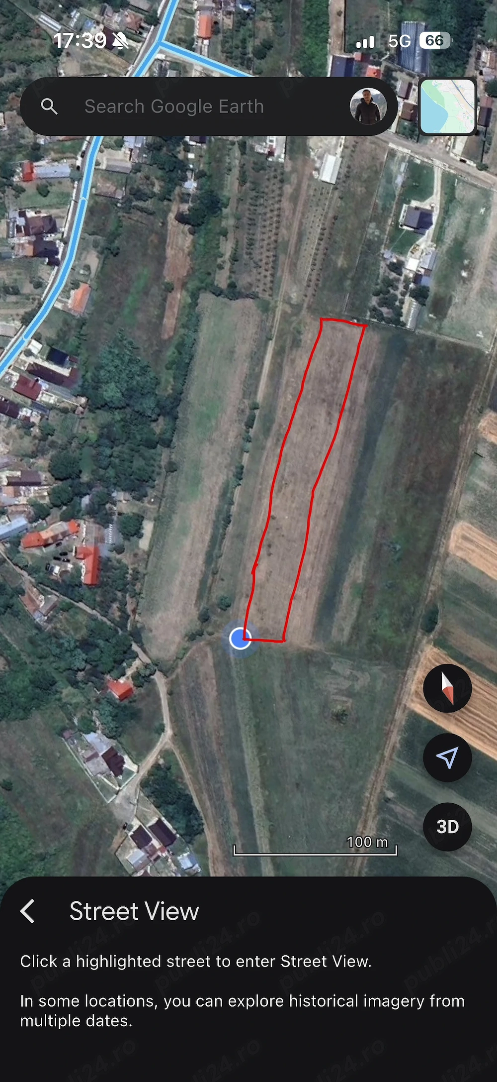 Teren 3000 mp in Sateni com Aninoasa 