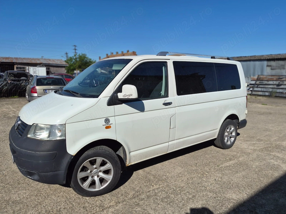 VW Transporter T5 2006 1.9 TDI 9 locuri cu echip camping pt pasionatii de iesiri in natura