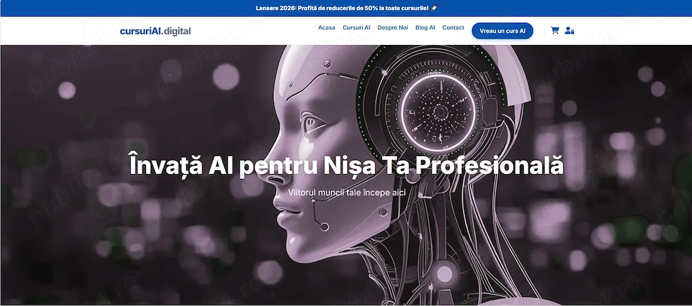 Platformă E-Commerce Produse Digitale & Cursuri AI   100% Automatizată (SmartBill & Stripe)