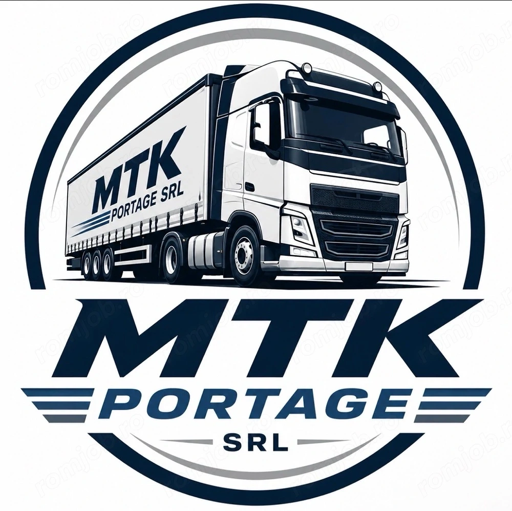 MTK PORTAGE SRL angajeaza sofer camion categoria C E.  Contract pe perioada nedeterminata. 