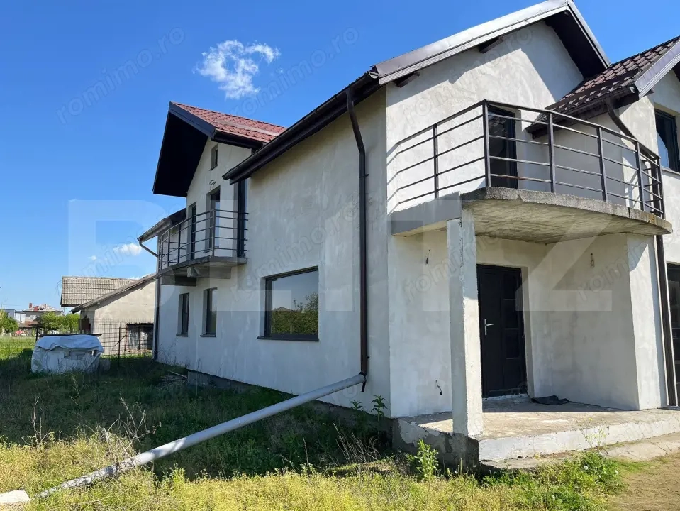 Casa P+M, semifinisata, 150 mp, 595 mp teren, Cart. Popoveni